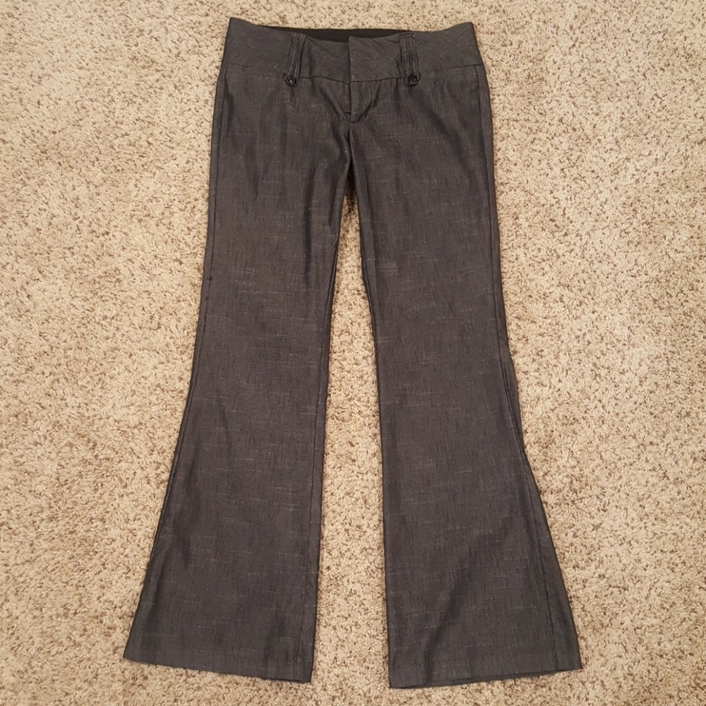 Gray/black dress pants